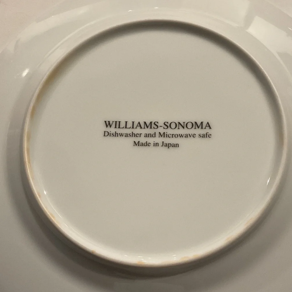 Colorful William-Sonoma French Cuisine Themed Plates 8” Three in Set
